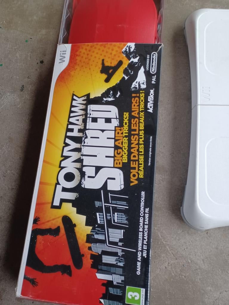 Wii Balance Board met Tony Hawk Shred skateboard, Ophalen of Verzenden, Zo goed als nieuw, Met 1 controller