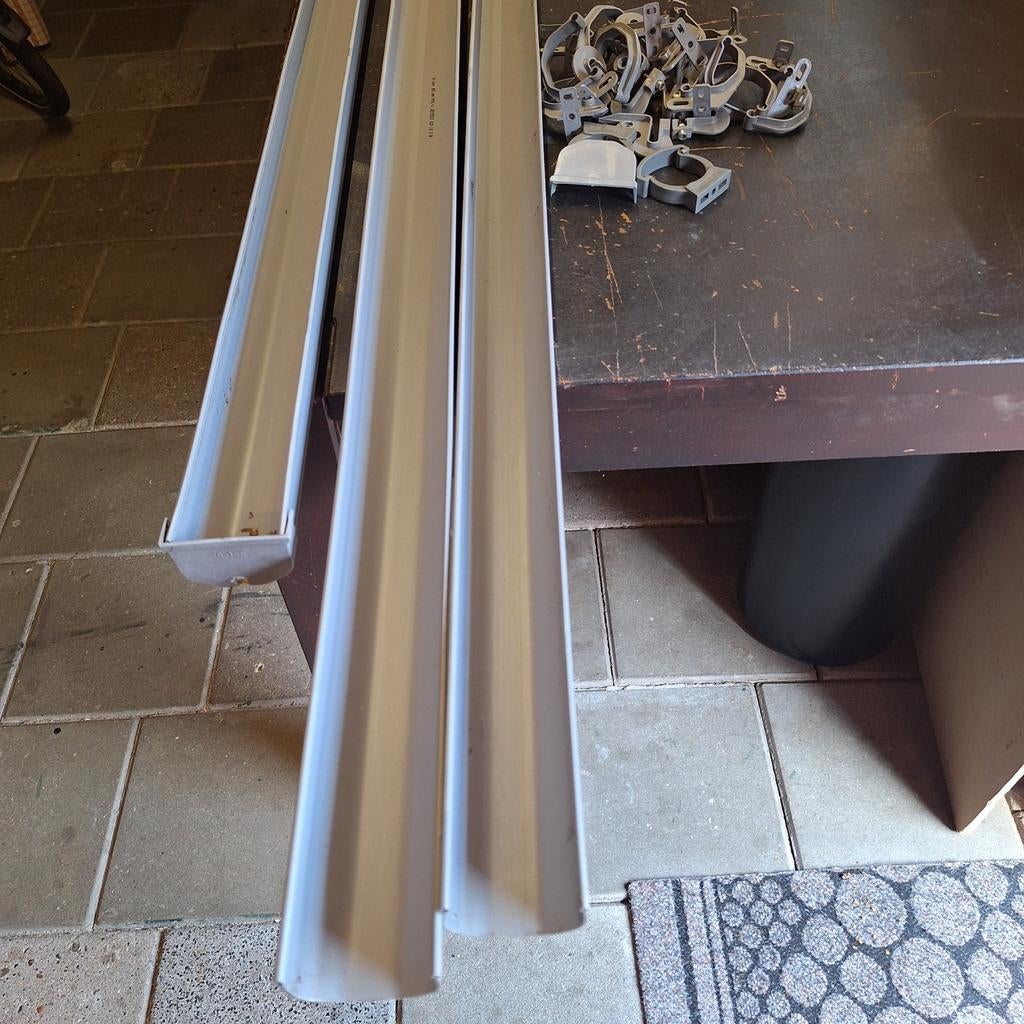 dakgoot 65  breed pvc, Ophalen, Gebruikt, Hardsteen