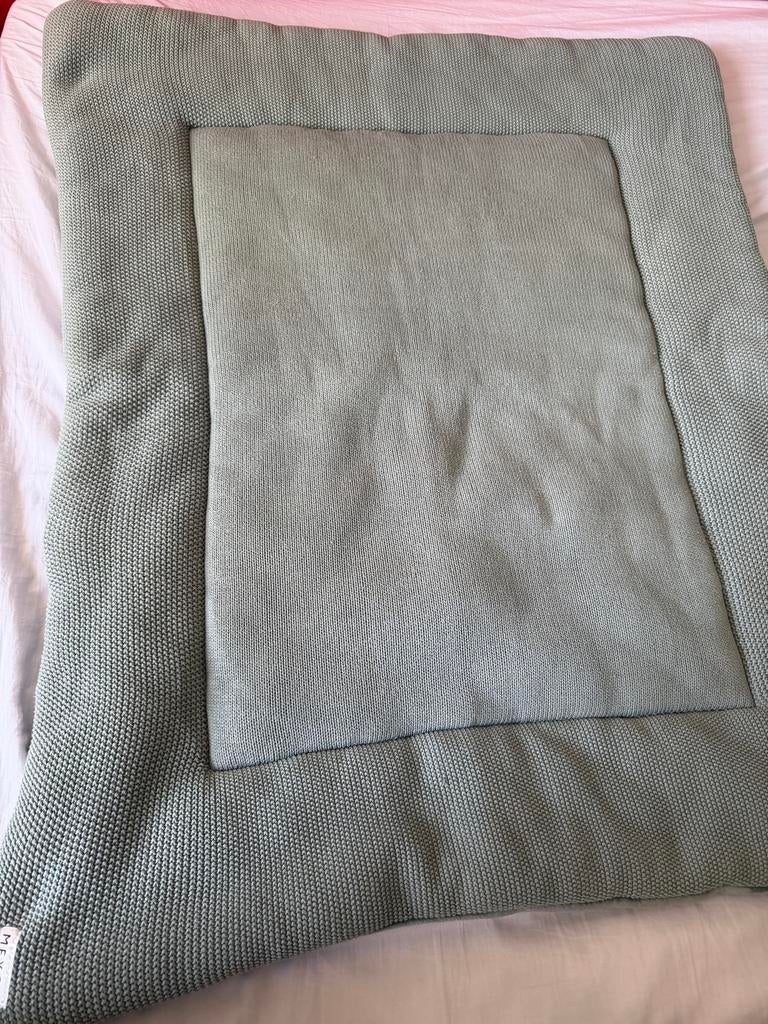 Meyco knit green boxkleed, Ophalen, Zo goed als nieuw, Boxkleed