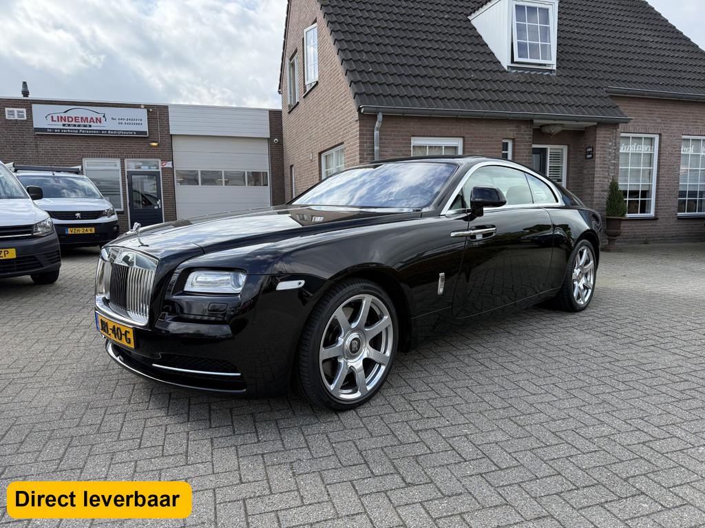 Rolls-Royce Wraith 6.6 V12 Panoramadak Head-up 360 Camera 21, Auto's, Rolls-Royce, Automaat, Achterwielaandrijving, Gebruikt, 634 pk