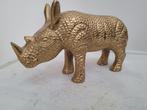 mooi grote zware messing neushoorn beeld, Verzamelen, Beelden en Beeldjes, Ophalen of Verzenden, Zo goed als nieuw, Mens