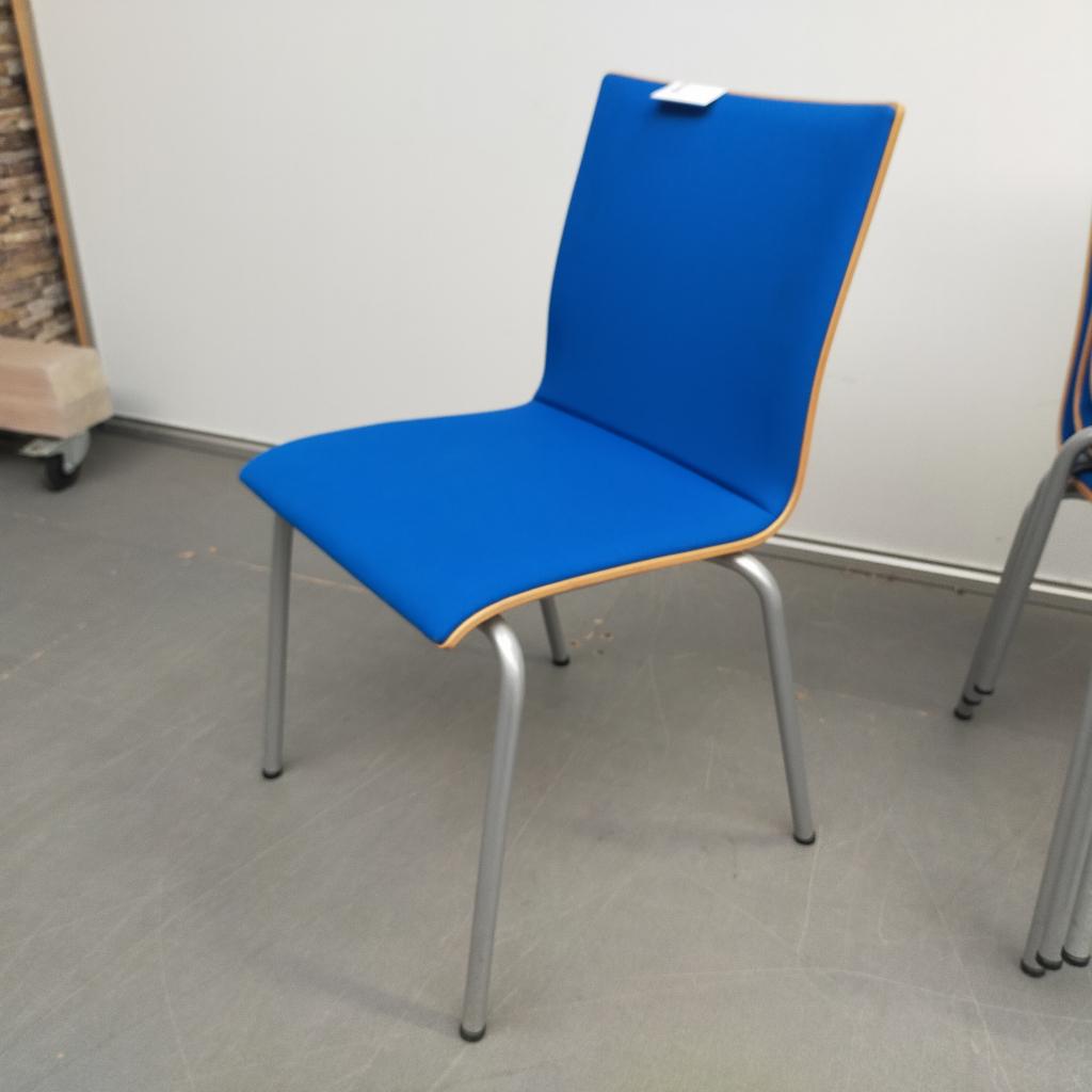 Eromes kantoorstoel - blauwe stof, Niet ingevuld, Gebruikt, Niet ingevuld, Niet ingevuld