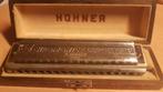 hohner mondharmonica + opbergkistje vintage/retro, Verzenden, Gebruikt, Met koffer of doosje