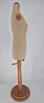 Vintage paspop met houten standaard, Ophalen of Verzenden