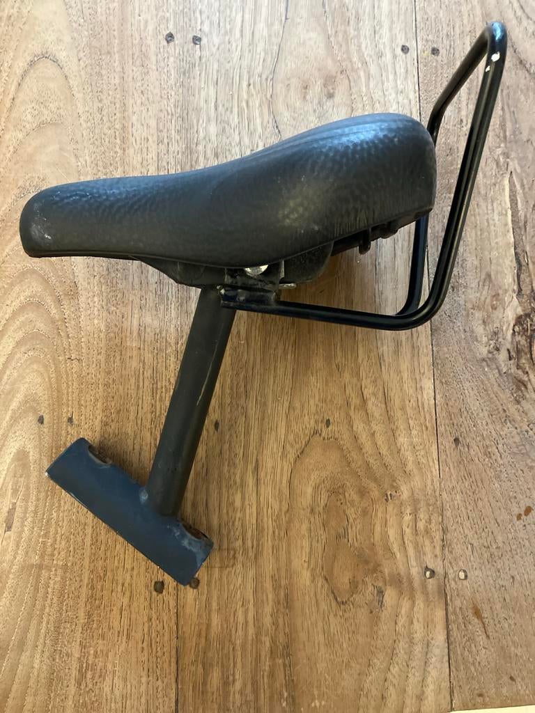 Fietszadel met rugleuning voor kinderen, Gebruikt, Kinderfiets, Kunststof, Ophalen of Verzenden