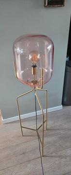 QAZQA - Art Deco floor lamp, Huis en Inrichting, Lampen | Vloerlampen, Ophalen, 100 tot 150 cm, Zo goed als nieuw, Glas