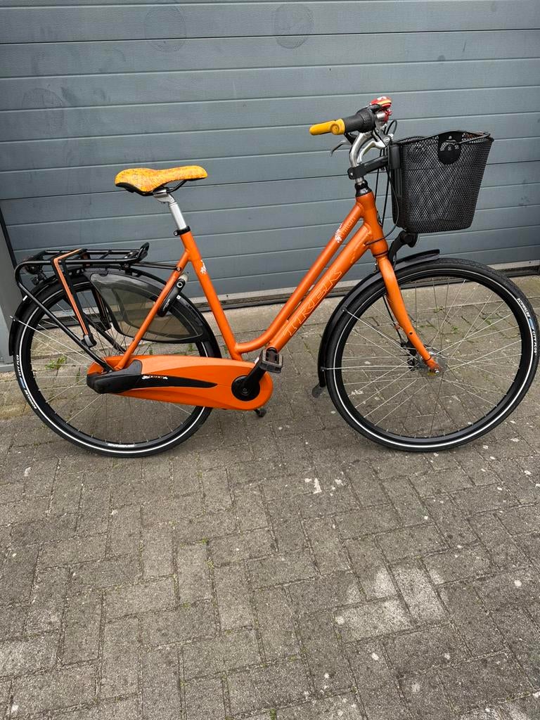 Trek damesfiets, Fietsen en Brommers, Fietsen | Dames | Damesfietsen, 53 tot 56 cm, Versnellingen, Zo goed als nieuw, Trommelrem