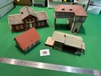 776- Faller Kibri Pola  4 nette gebouwen voor modelspoorbaan, Overige merken, Gebruikt, Gelijkstroom of Wisselstroom, Brug, Tunnel of Gebouw