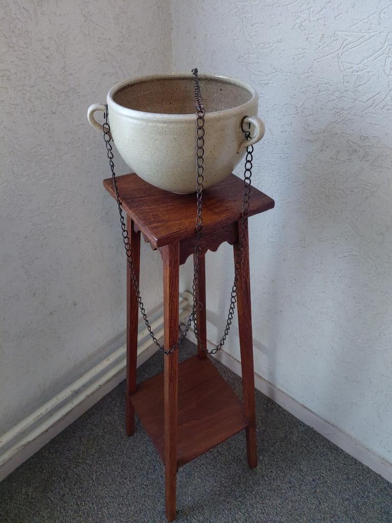 Aardewerk plantenhanger, ,diameter pot 19,5 cm, Rond, Binnen, Ophalen of Verzenden, Zo goed als nieuw