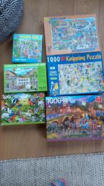 6 puzzels van 1000 stukjes compleet 2 euro per stuk, Ophalen of Verzenden, 500 t/m 1500 stukjes, Zo goed als nieuw