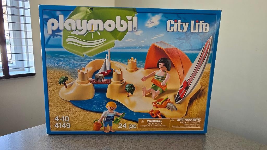 Playmobil 4149 compactset strandvakantie nieuw in doos, Ophalen of Verzenden, Nieuw, Complete set