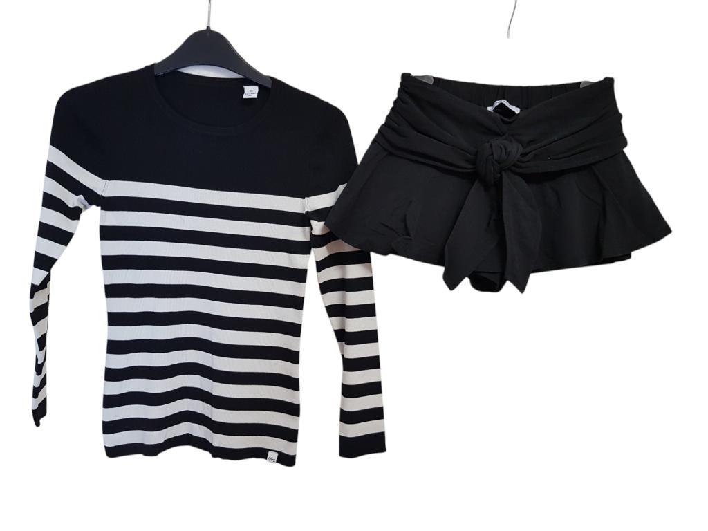 Prachtig zwart NIK & NIK broek (short) rokje maat 12/152., Kinderen en Baby's, Kinderkleding | Maat 152, Broek, Nik&Nik, Zo goed als nieuw