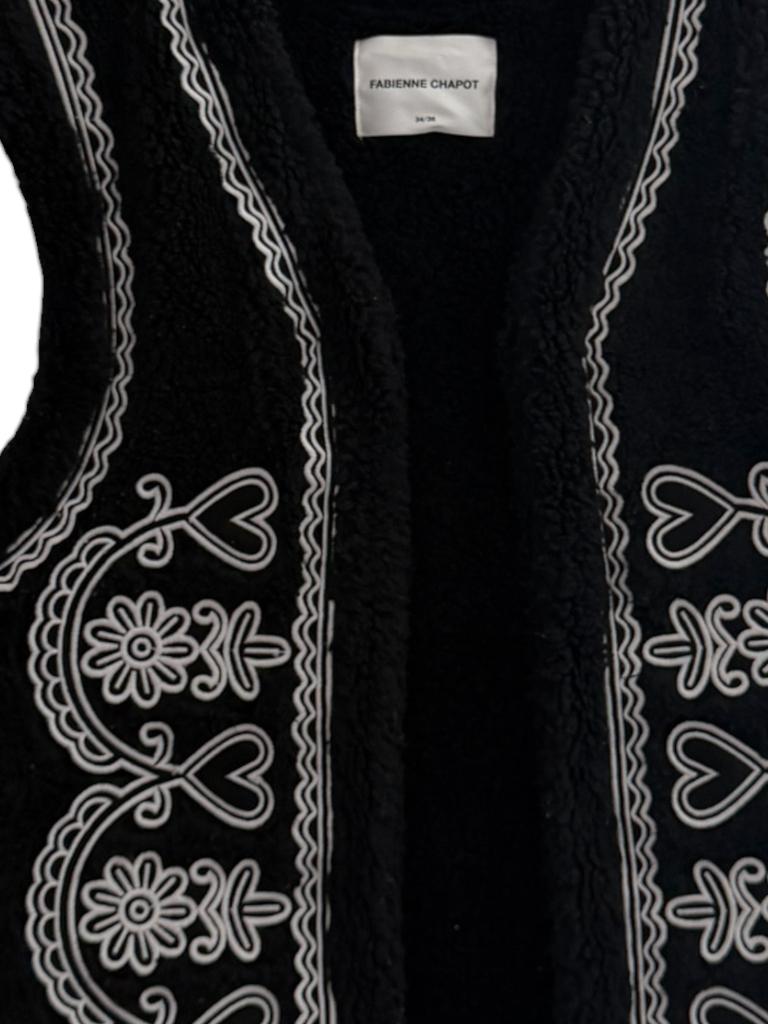 Fabienne Chapot gilet XS/S, Kleding | Dames, Bodywarmers, Zwart, Ophalen of Verzenden, Zo goed als nieuw, Maat 34 (XS) of kleiner