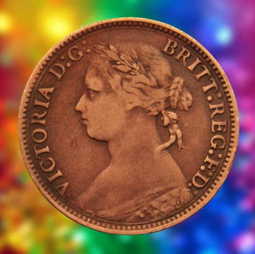 **  1875-H  -  Great Britain Farthing -VICTORIA - Brons **, Verzenden, Overige landen, Losse munt