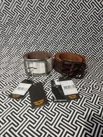 2x PME Legend Leren Cargo Riemen  Maat 90 Nieuw/ bruin/ wit, Kleding | Heren, Riemen en Ceinturen, 95 tot 105 cm, Verzenden, Echt leder