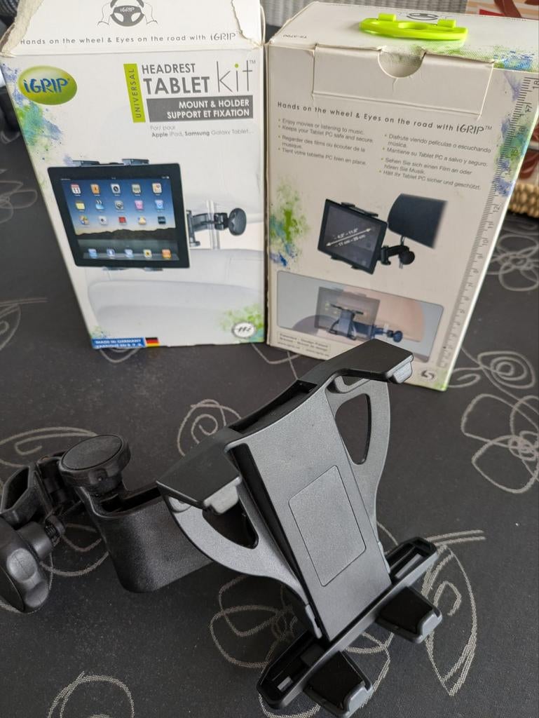 Universele tablethouder van Igrip, Ophalen, Zo goed als nieuw, Auto