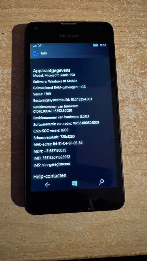 Lumia 550, Overige modellen, Zwart, Touchscreen, 3 tot 6 megapixel