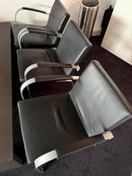 Leolux Tafel + 5 Stoelen - Gratis Af te Halen, Ophalen, Zwart, Zo goed als nieuw, Vijf, Zes of meer stoelen