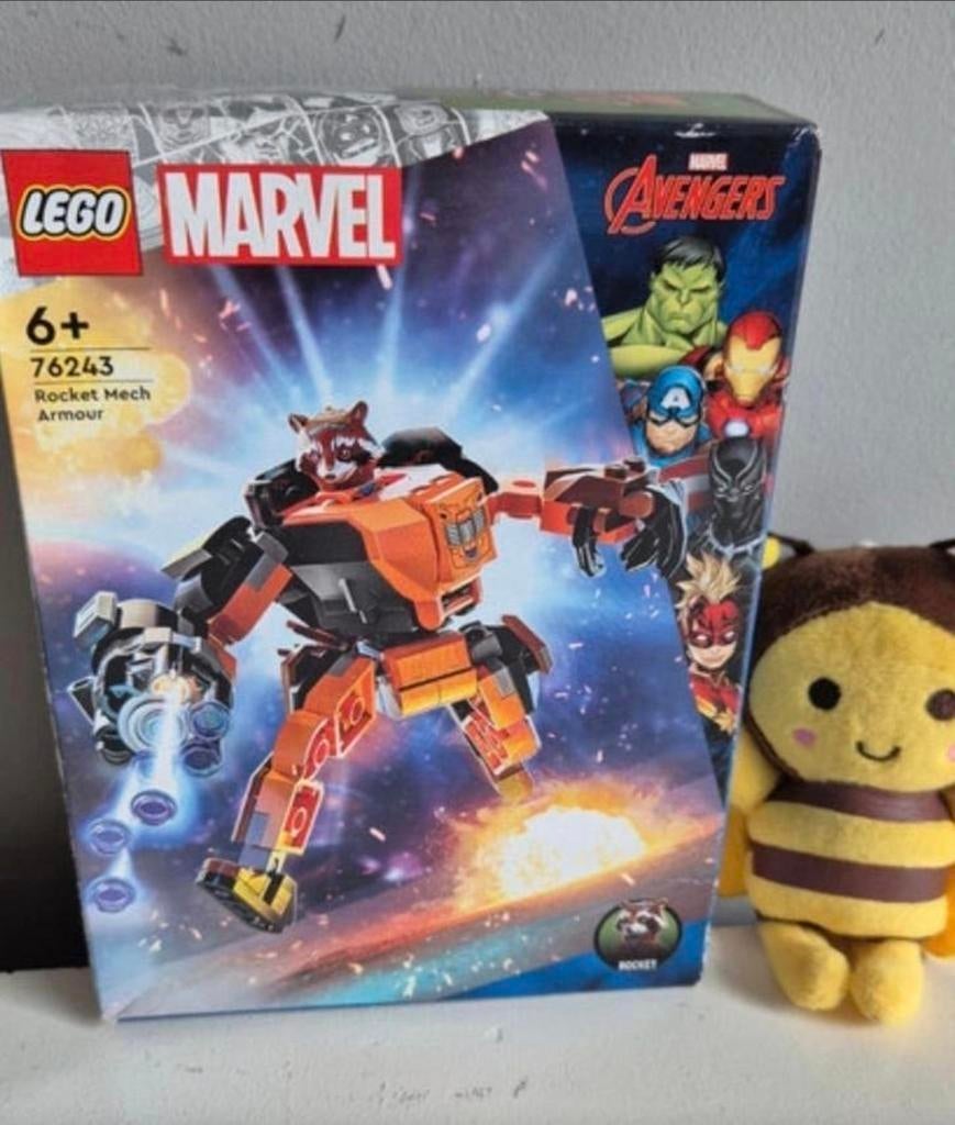 LEGO Marvel Rocket Mecha Pantser 76243 Nieuw in doos, Marvel, Lego, Nieuw, Ophalen of Verzenden