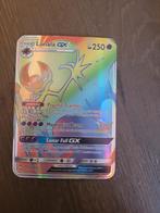 Lunala GX Full Art Rainbow Rare Pokémon Kaart, Ophalen of Verzenden, Zo goed als nieuw, Losse kaart, Foil