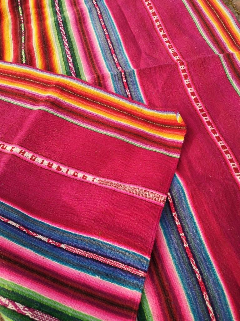 Kleurrijke Frazada uit Peru, Ophalen of Verzenden