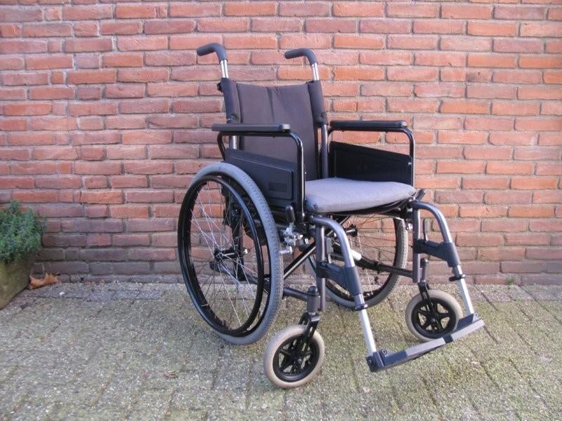 Excel inklapbare rolstoel 46 cm druksteunen zijn verstelbaar, Ophalen of Verzenden, Inklapbaar, Zo goed als nieuw, Duwrolstoel