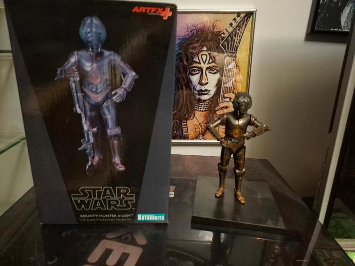4-LOM bounty hunter (Star Wars the Empire Strikes Back), Verzamelen, Star Wars, Zo goed als nieuw, Beeldje of Buste, Ophalen of Verzenden