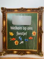Oude schilderij lijst - Welkomstbord feest, Ophalen, Minder dan 50 cm, Gebruikt, 50 tot 75 cm