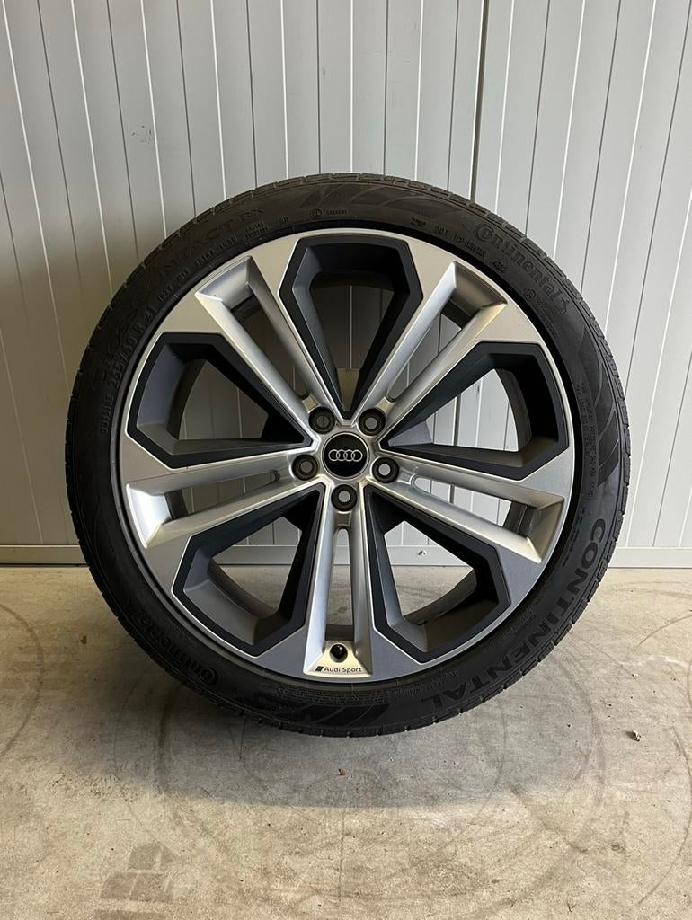 🚗 Audi Q5 SQ5 - FY - 21 inch - Continental - Zomer, Auto-onderdelen, Banden en Velgen, Gebruikt, 255 mm, Banden en Velgen, Personenwagen