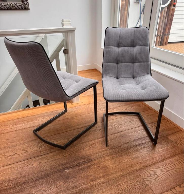 Henders & Hazel Eetkamerstoelen - Set van 6 (Vintage), Huis en Inrichting, Stoelen, Gebruikt, Vijf, Zes of meer stoelen, Stof