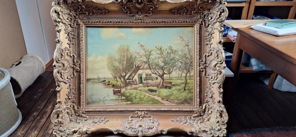 Schilderij Adrianus van der Meijde, Antiek en Kunst, Kunst | Schilderijen | Klassiek, Ophalen of Verzenden