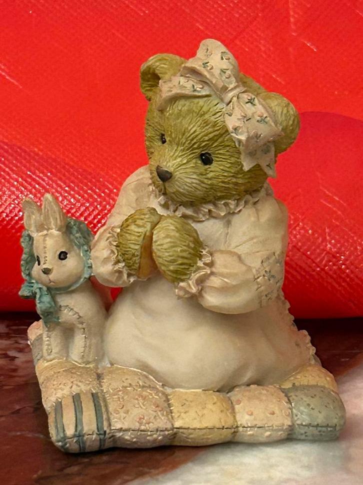 Cherished Teddies 1992 Patrice, Verzamelen, Beren en Cherished Teddies, Zo goed als nieuw, Beeldje, Cherished Teddies, Ophalen