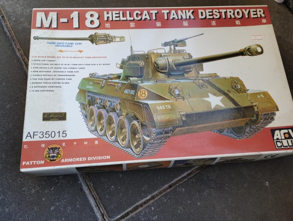 ACV Club M-18 Hellcat Tank Destroyer schaal 1/35, Overige merken, Tank, Verzenden, 1:32 tot 1:50