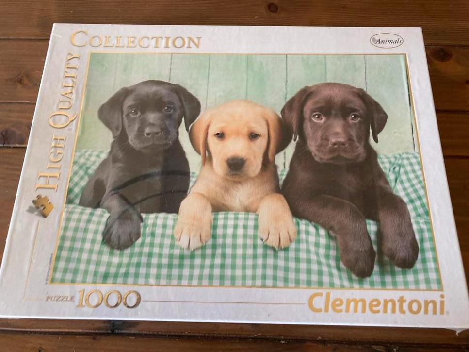Nieuwe Clementoni legpuzzel 1000 stukjes - Schattige puppy's, Ophalen of Verzenden, 500 t/m 1500 stukjes, Nieuw, Legpuzzel