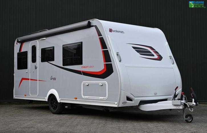 Sterckeman Starlett 480 CP, Caravans en Kamperen, Caravans, Bedrijf, tot en met 4, 1000 - 1250 kg, Standaardzit, Sterckeman, Overige typen