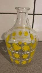 Prachtige retro karaf vaasje jaren 60 France  gele bloem zon, Verzamelen, Retro, Ophalen of Verzenden