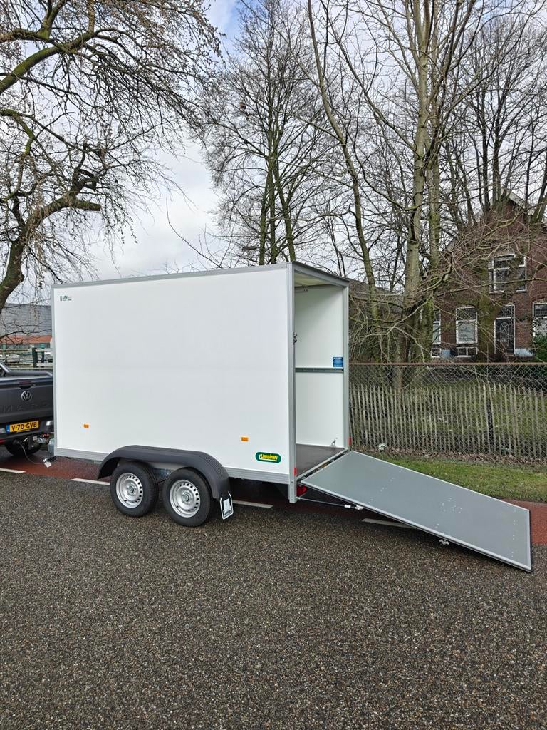 Demo Unsinn gesloten aanhanger met laadklep, Ophalen of Verzenden, Zo goed als nieuw