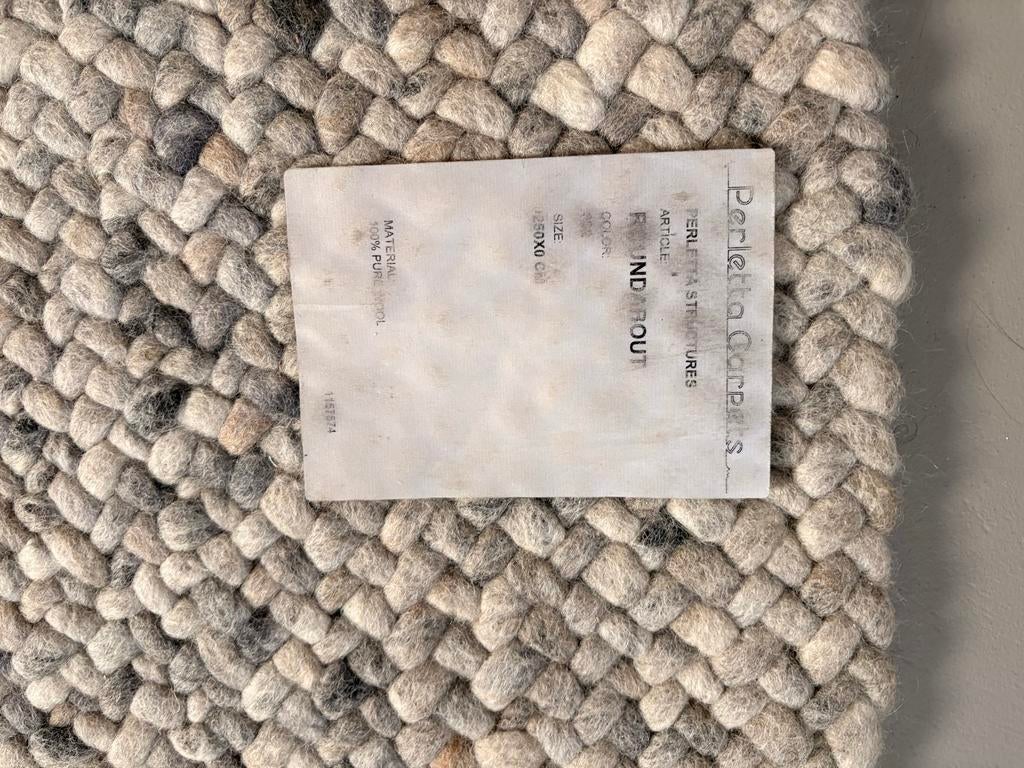 Perletta vloerkleed rond 250cm - Handgeknoopt wol, Ophalen, Gebruikt, Wol, Rond