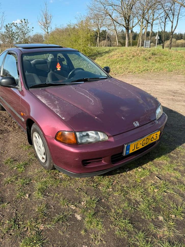 Honda Civic 1.5 I Coupe LS AUT E2 1994 Rood, Auto's, Honda, Particulier, Civic, Airconditioning, Centrale vergrendeling, Elektrische buitenspiegels