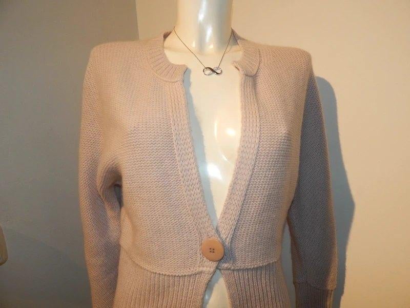Marccain heerlijk zacht vest wol cashmere knoop sluiting N3, Maat 38/40 (M), Verzenden, Beige, Zo goed als nieuw