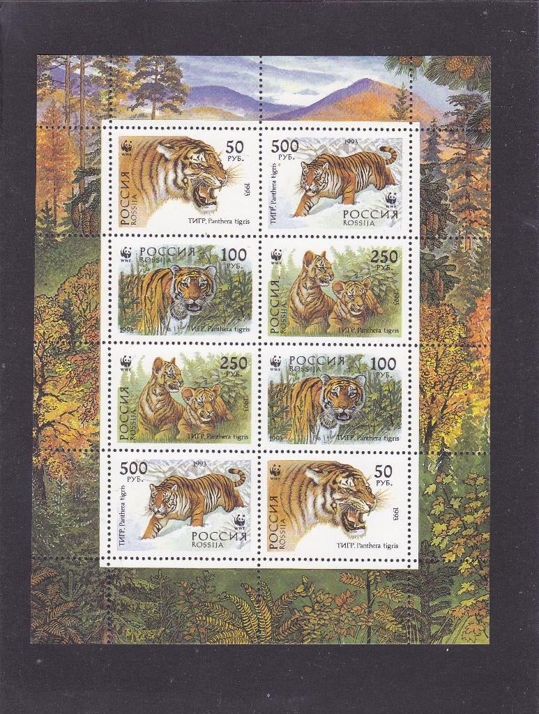 WWF Rusland Tijger (32), Verzenden, Postfris, Dier of Natuur