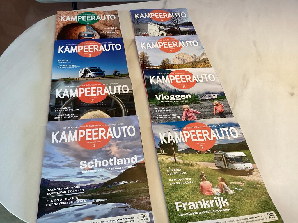 Kampeerauto Magazine - Complete Jaargang 2025 (8 nummers), Boeken, Ophalen of Verzenden, Zo goed als nieuw, Overige typen