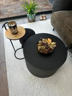 Woood salontafel zwart, Ophalen, Gebruikt, 50 tot 100 cm, Rond
