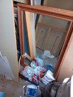 Diverse spiegels: riet, hout, IKEA - hang en staand, Gebruikt, 100 tot 150 cm, Ophalen of Verzenden, Rechthoekig