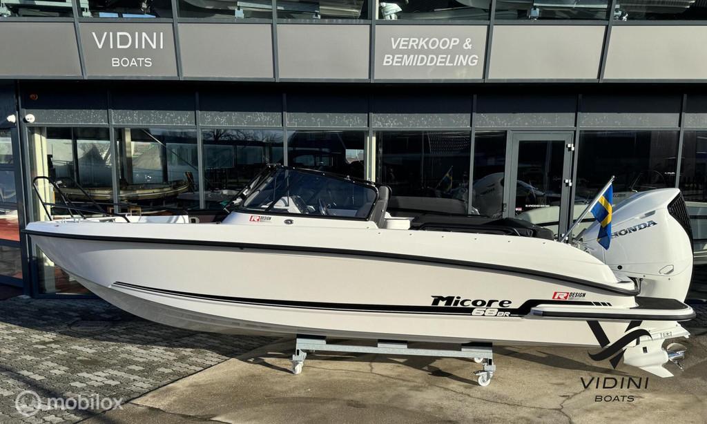 Micore 68BR R-design met Honda 200pk V6 *Zweedse kwaliteit*, -, 6 meter of meer, -, 200 pk of meer