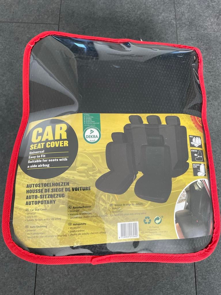 Universele autostoelhoezen set - Zwart (4 stuks), Ophalen, Nieuw