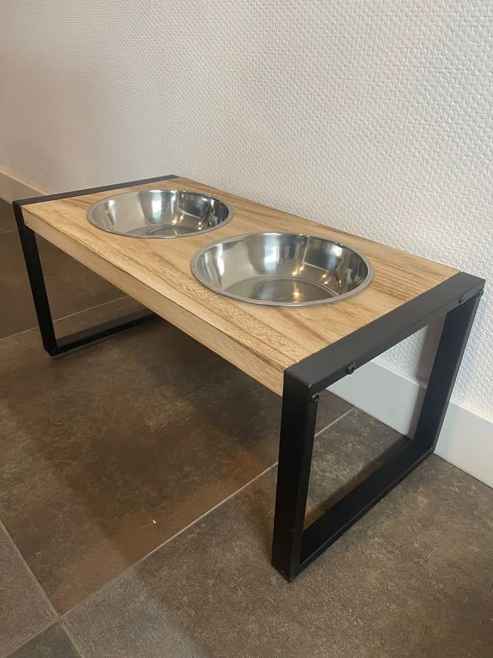 Voerbak Industrieel XL Hondenbak Hond Dinerset, Dieren en Toebehoren, Hondenvoerbakken en Drinkbakken, Ophalen of Verzenden, Verstelbaar