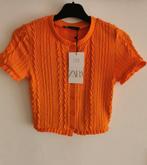 ZARA kabelvest mt. XS, Verzenden, Zara, Nieuw, Oranje
