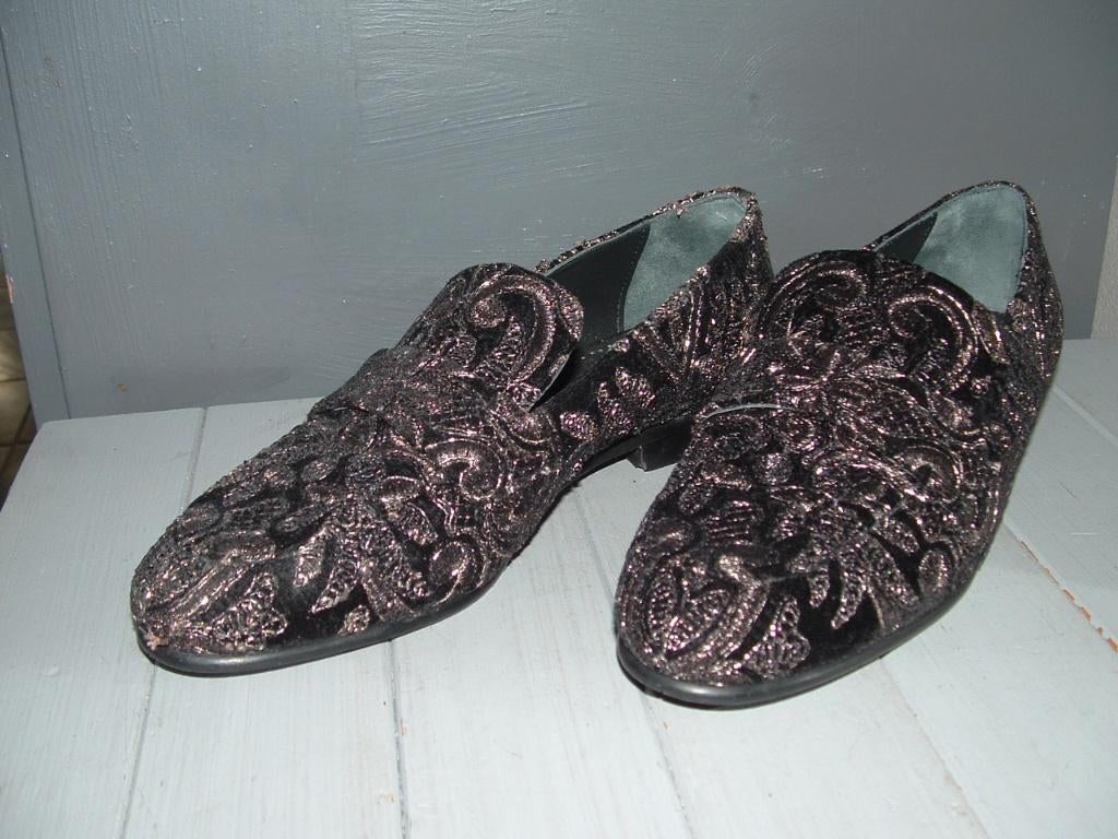 Evaluna barok instappers loafers schoenen mt 38 zilvergaren!, Kleding | Dames, Schoenen, Ophalen of Verzenden, Zo goed als nieuw