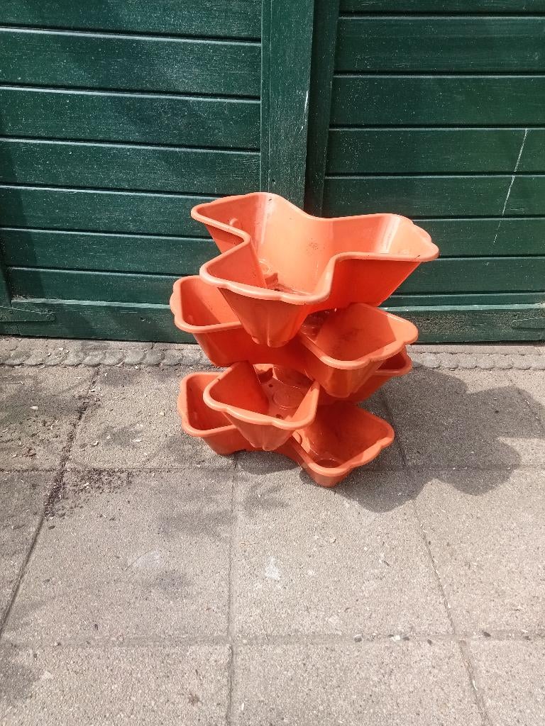 NIEUW 5 KUNSTSTOF TERRACOTTA  BLOEMPOT PLANTENBAK KWEEKBAK, Tuin en Terras, Kunststof, Nieuw, Overige vormen, Balkon